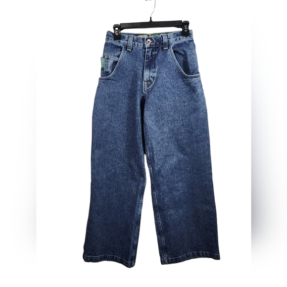 JNCO Denim - ♥️RARE JNCO JEANS CO GIRLIE STUFF CRUSH CITY SKATER / RAVE JEANS SIZE 5 WIDE LEG